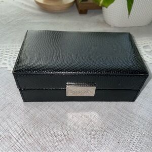 Tesori Black Textured jewelry box